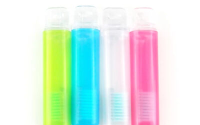 Pantone color travel toothbrush