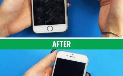 How to fix a cracked phone screen using toothpaste?